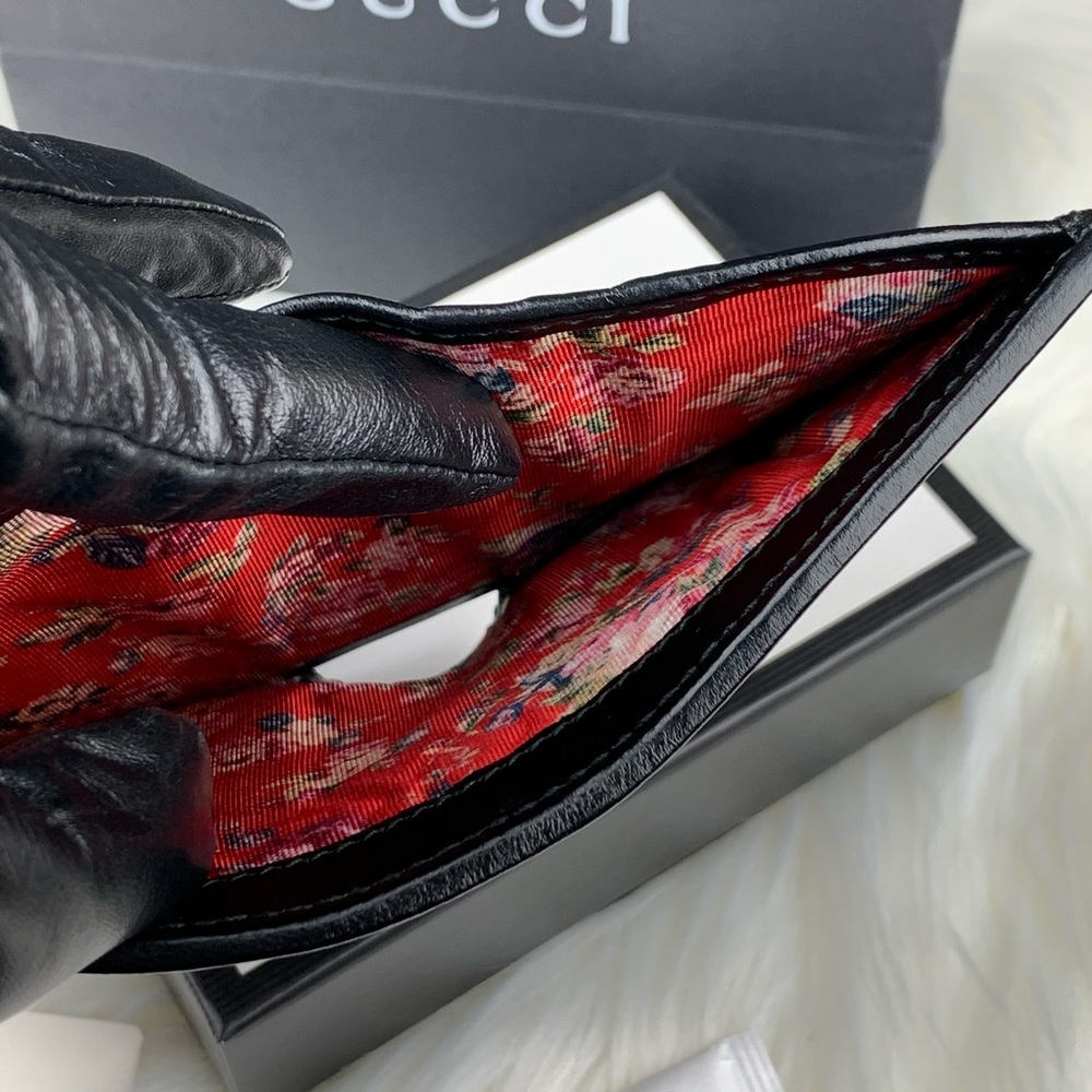 Gucci Trapuntata Leather Flap Card Case Wallet - Picture 9 of 13